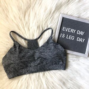 Grey sports bra